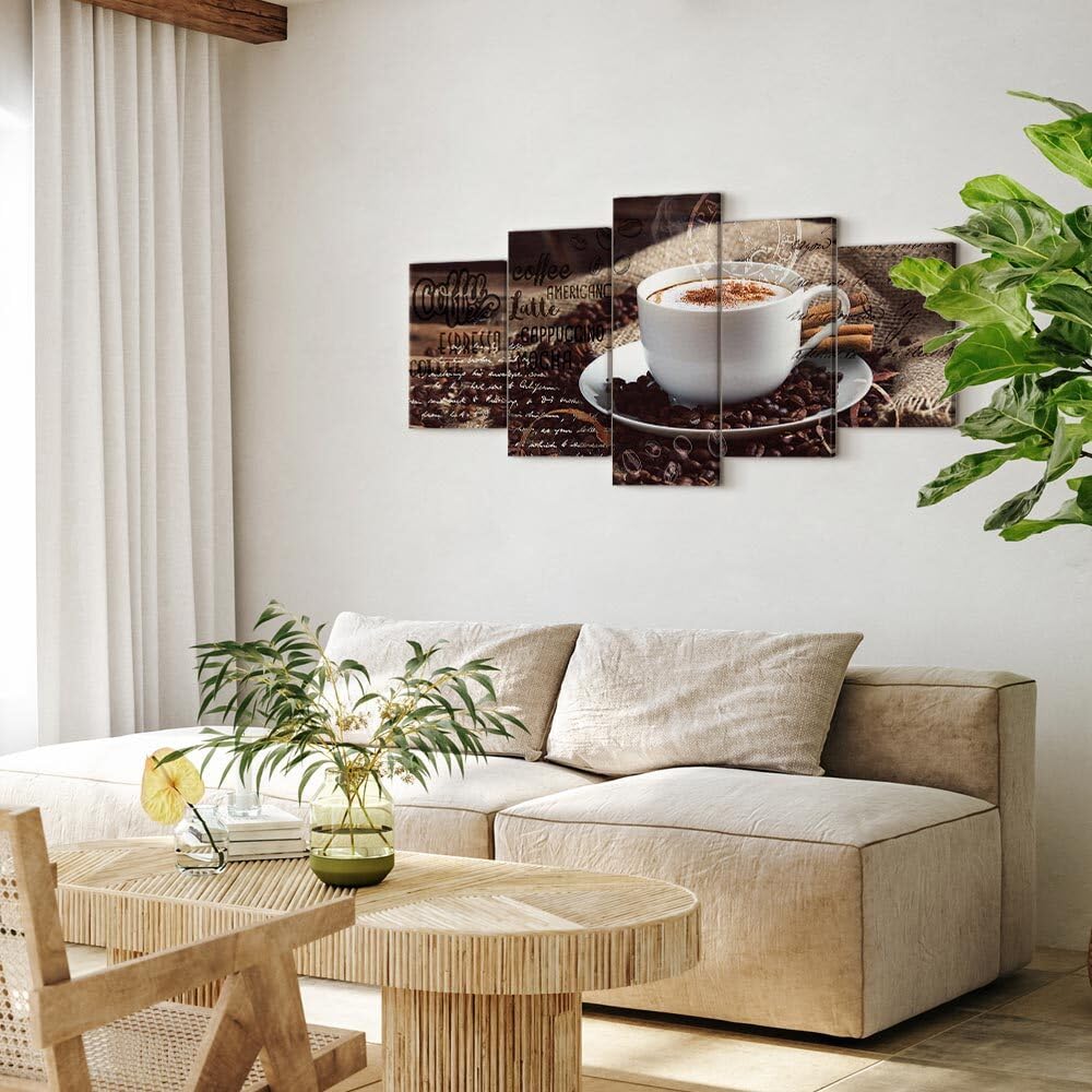 decomonkey Quadri Moderni Cucina Paesaggio Natura Detti, 150x75 cm | Tela strutturata su telaio in legno, decorazione da parete, Quadro Stampa su Tela