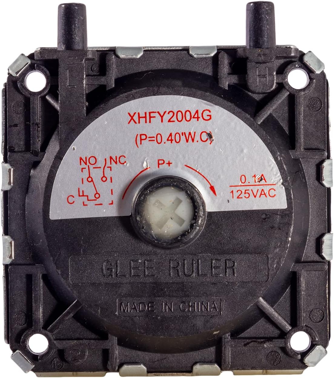 60146 Pressure Switch Glee Ruler XHFY2004G .40" Fits MHU45 HSU45 MHU75 HSU75 MHU80 HSU80 Compact Furnaces