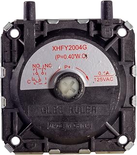 60146 .40" W.C. Pressure Switch for Compact Furnace, Glee Ruler XHFY2004G - Works for Both Natural Gas and Propane - Compatible with MHU45 HSU45 MHU75 HSU75 MHU80 HSU80 Compact Furnaces