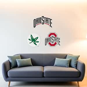 Adesivo In Vinile Ohio State Buckeyes, Campioni Nazionali NCAA 2024, Decal OSU 2025