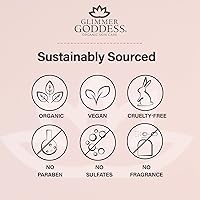 Vista 4 de GLIMMER GODDESS Shimmer Body Butter Travel Size 2 oz - Gold Sexy Level 2 - Nutritiva, hidratante, brillo natural, vegano, libre de crueldad, sin