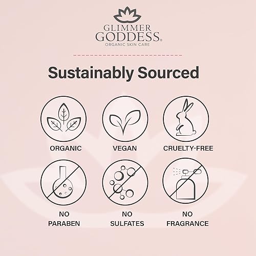 Miniatura 4 de GLIMMER GODDESS Mantequillas corporales orgánicas Shimmer de tamaño de viaje, 2 onzas, Diamond Super Level 3, nutritivas, hidratantes, brillo