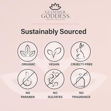 Glimmer Goddess Shimmer Body Butter with Organic Whipped Shea Butter for Hydration, Moisturizing & Silky Natural Glow - Bronze Super, 4 oz