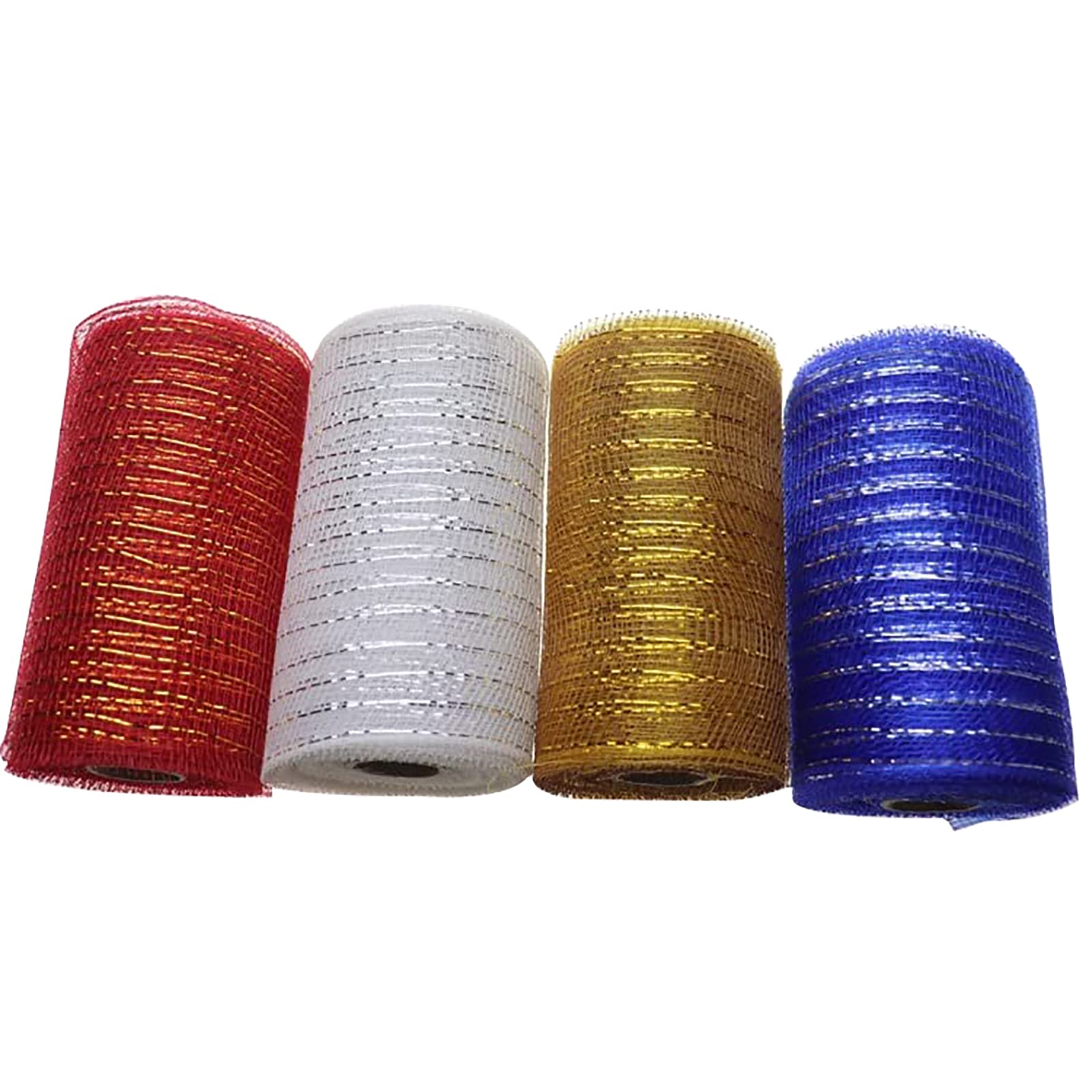 Ruban en maille métallique bleu blanc rouge pour décoration patriotique et grand événement