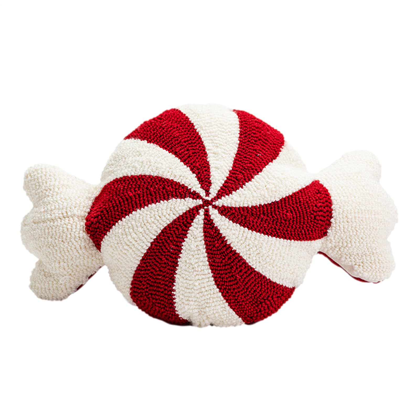 Coussins décoratifs pour salon de Noël en menthe poivrée rouge et blanche haute qualité