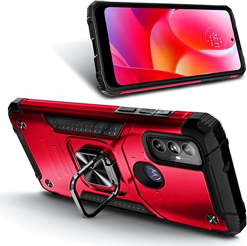 Miniatura 2 de NZND Funda para Motorola Moto G Power 2022 con protector de pantalla de vidrio templado (cobertura máxima), protección de cuerpo completo grado