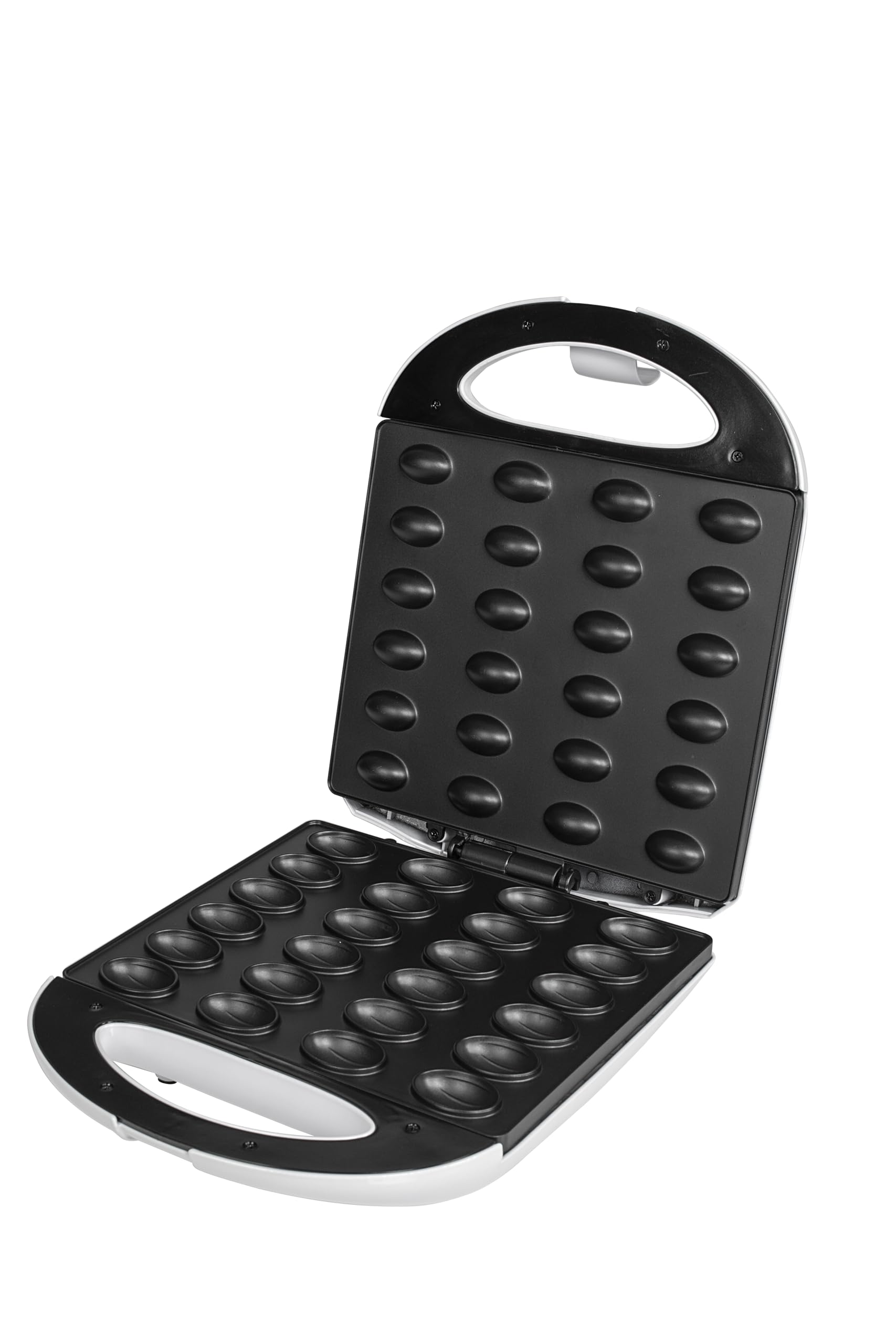 Zilan Elektrischer Nussbäcker | Cool-Touch-Griffe | 1400 Watt | Antihaftbeschichtung | Oreschniza | Waffeleisen | Zaubernuss | Nut Maker | Oreschkis (Creme White)