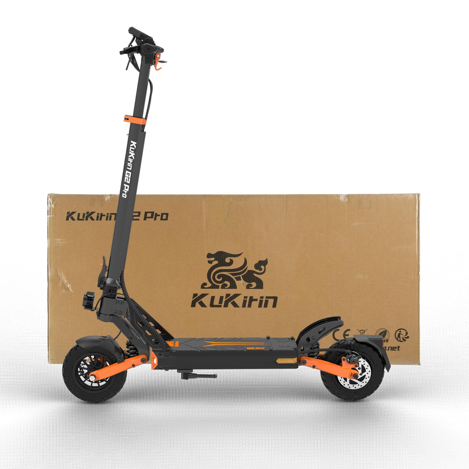 KuKirin G2 Pro Patinete Eléctrico VMP Homologado para Adultos Certificado DGT Movilidad Urbana Plegable Display Neumáticos 9 Pulgadas
