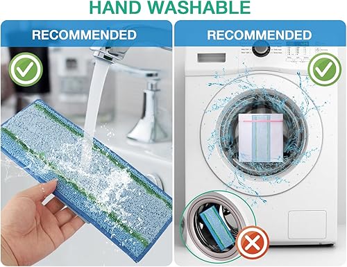 Miniatura 5 de Paquete de 8 almohadillas húmedas M6 para iRobot Braava Jet m6 6110, 6012, 6112, 6113, Ultimate Robot, almohadillas de trapeador húmedas compatibles