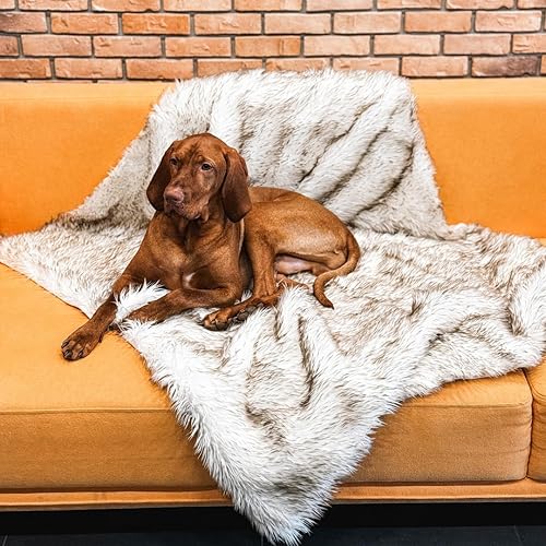 Miniatura 4 de Manta impermeable, manta de cama para mascotas para perros y gatos, manta de piel afelpada para dormir, parto y comodidad, protección de muebles,