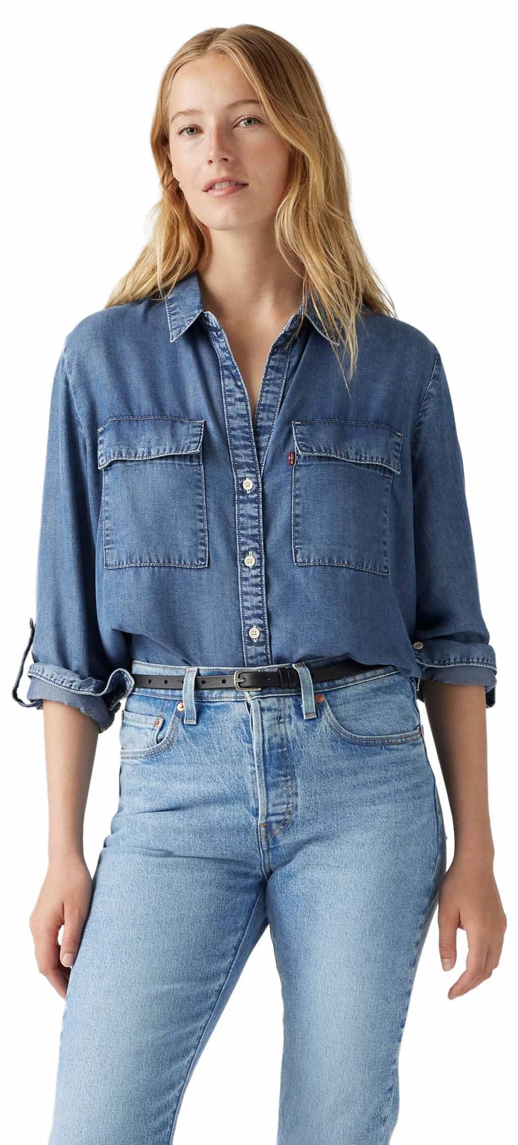 Levi's Women's Doreen Utility Shirt, in Patches 2, S
