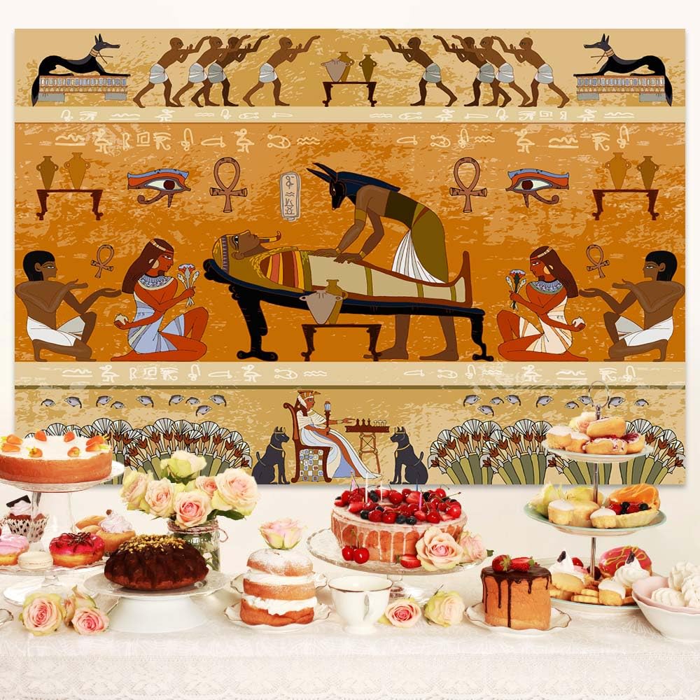 Buy 10x8ft Egypt Hieroglyphs Backdrop Ancient Egyptians Civilization Photography Background - View #7