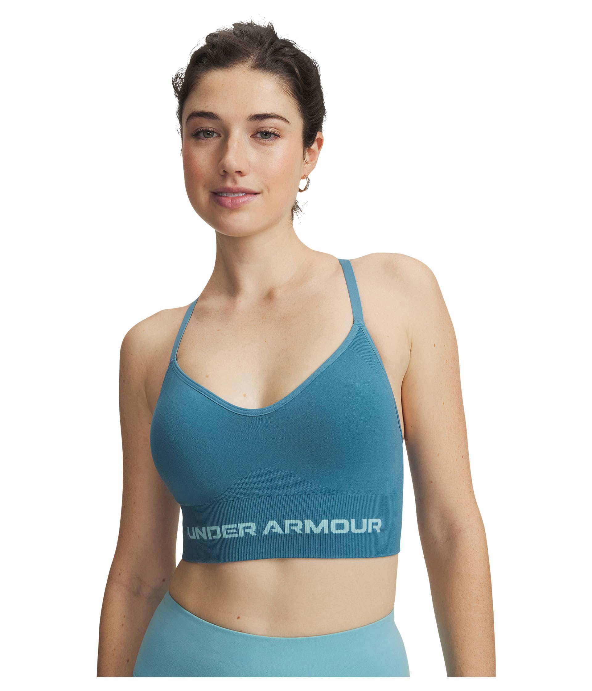Under Armour Biustonosz bez szwu niski długi biustonosz damski (1 szt.)