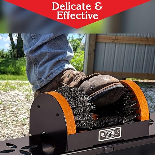 Miniatura 3 de Raspador de zapatos con base portátil, limpiador de botas con cepillos de limpieza para todos los tamaños de zapatos