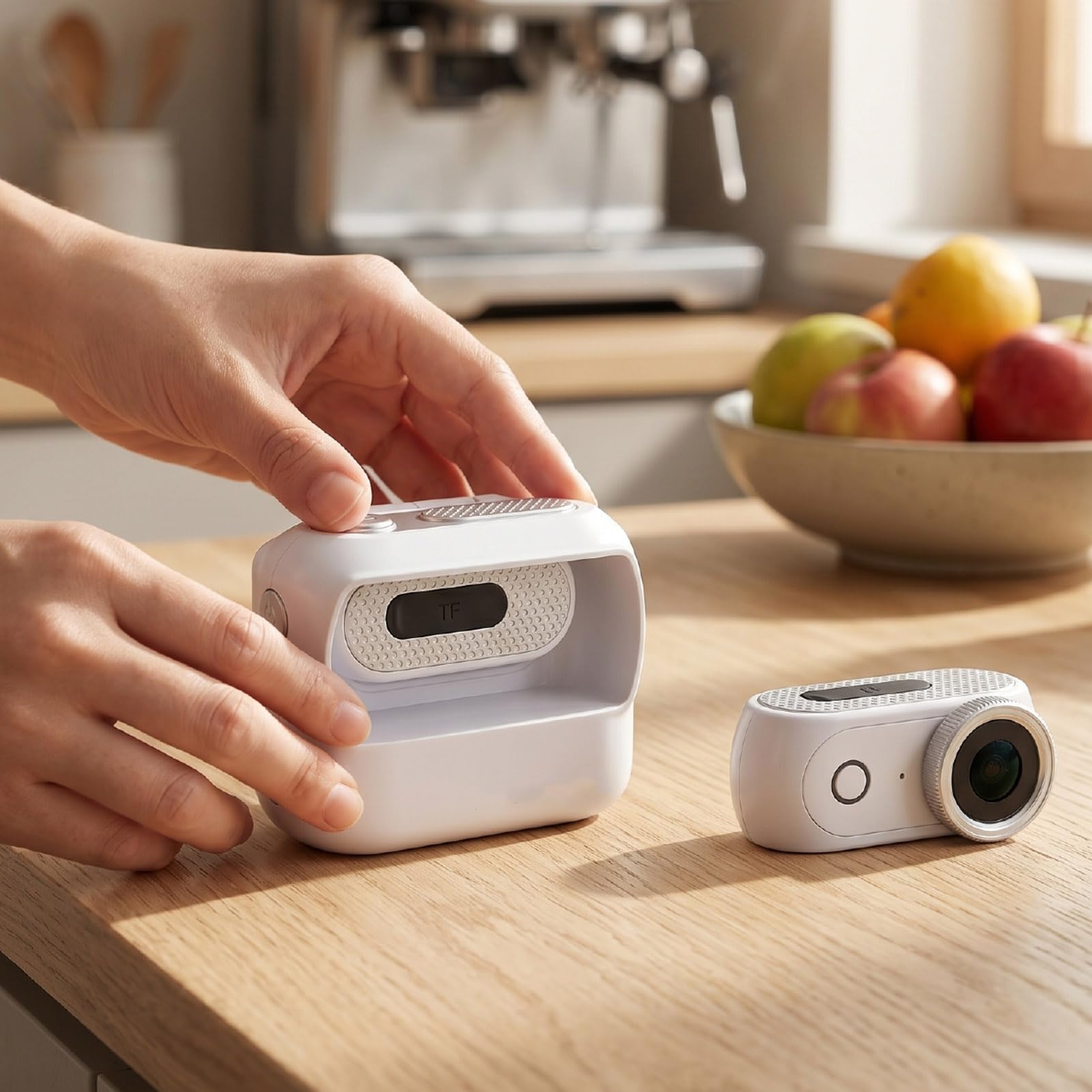 Cuifati Caméra d'action 4K, Conception Magnétique Détachable, Écran