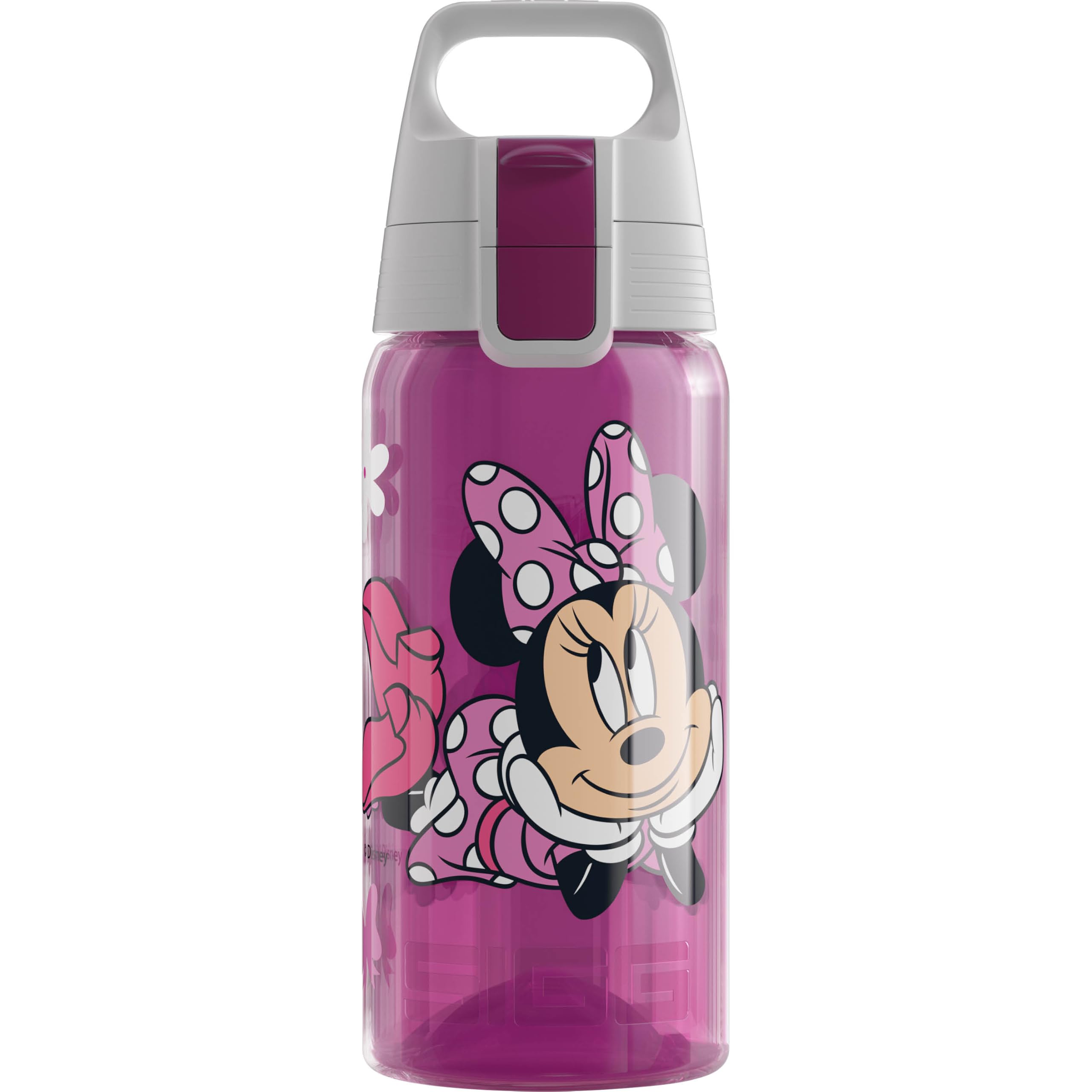 Sigg - Trinkflasche Kinder - Viva One Disney - Junior Minnie Mouse - Für Kohlensäurehaltige Getränke Geeignet - Auslaufsicher - Spülmaschinenfest - BPA-frei - Sport & Schule - Pink - 0,5L