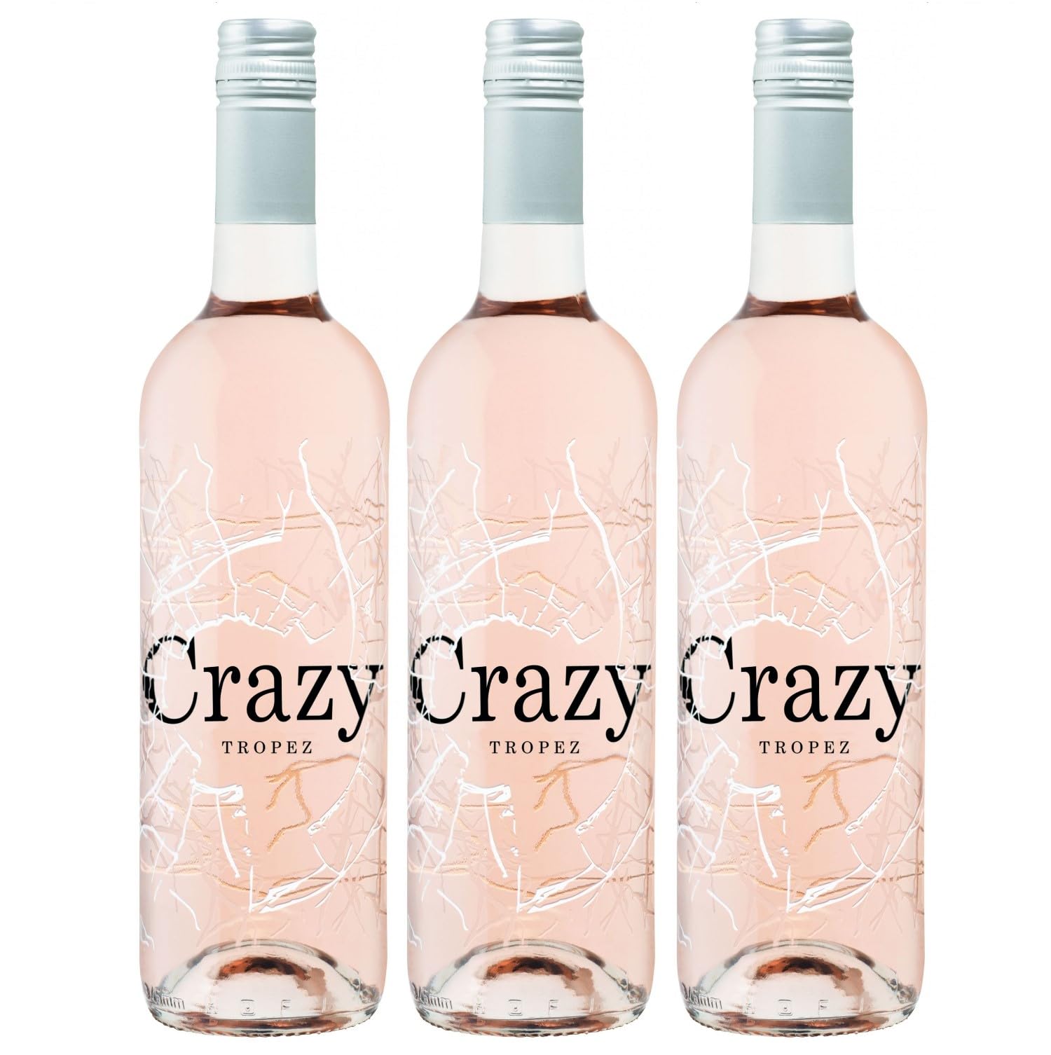 Domaine Tropez Crazy Tropez Rosé Roséwein trocken IGP Méditerranée Frankreich inkl. FeinWert E-Book (3 x 0,75l)