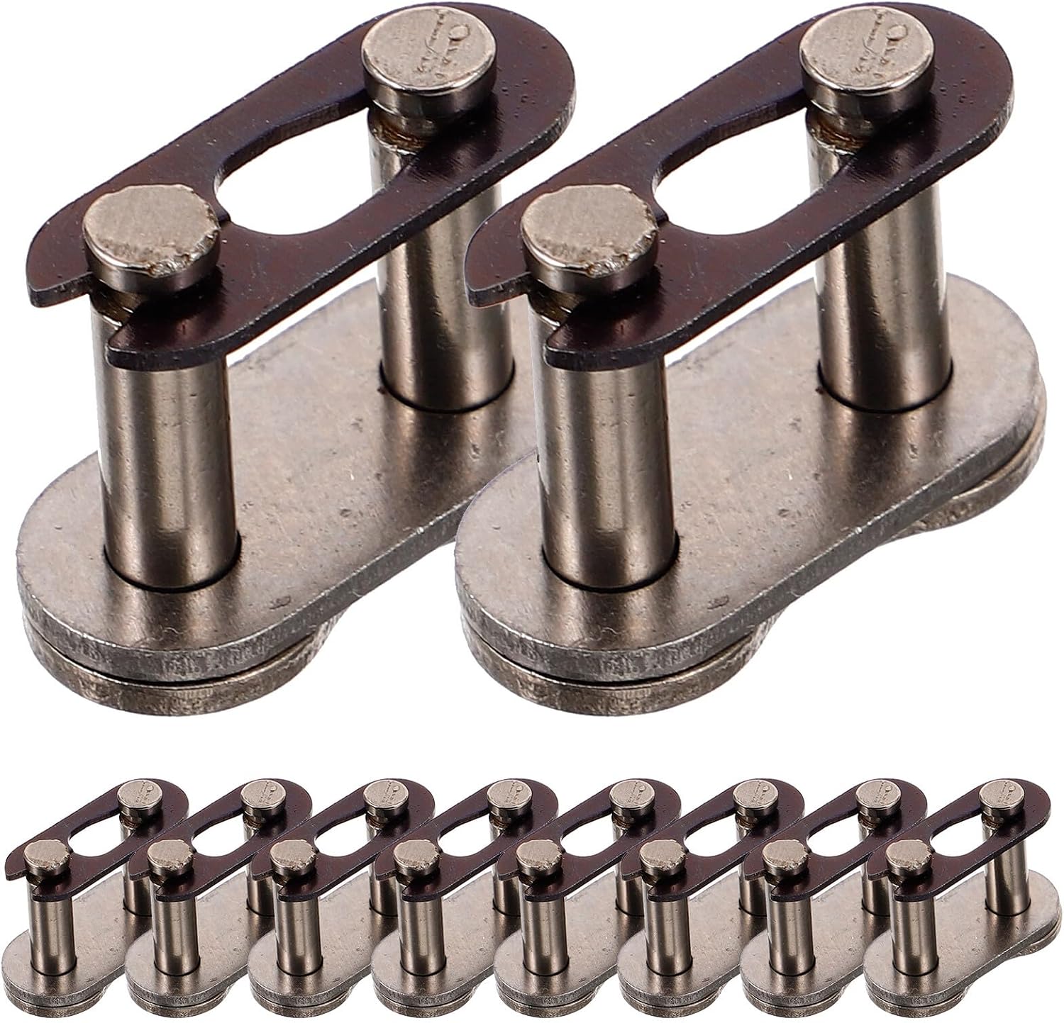 Balacoo 10pcs Quick Connect Metal Chain Links Connecting Buckles for Mini Motorcycle ATV Off-road Vehicles Easy Install Replacement Joint Links