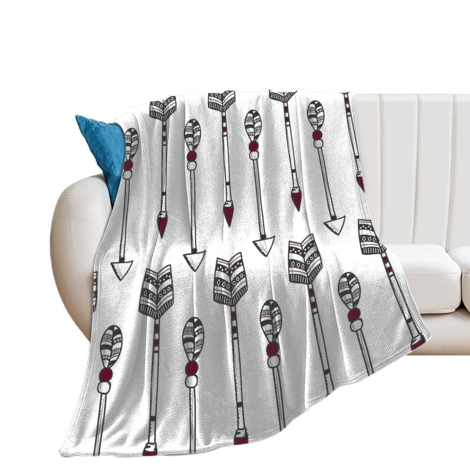 Plaid pour lit et canapé couverture polaire en flanelle douce contre le froid