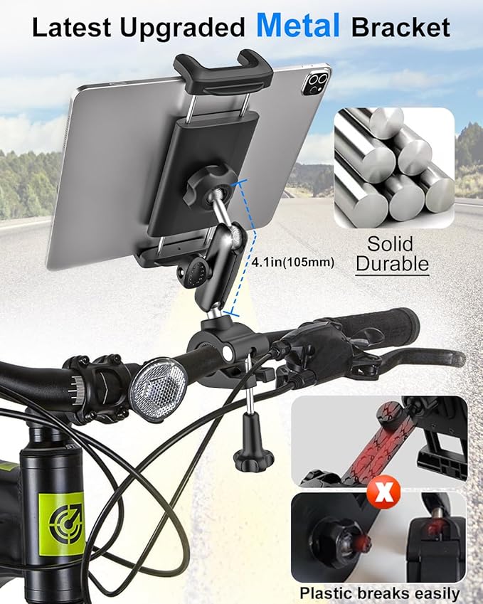 Soporte Universal para Tablet de Bicicleta - Brazo Antivibraciones miniatura 2