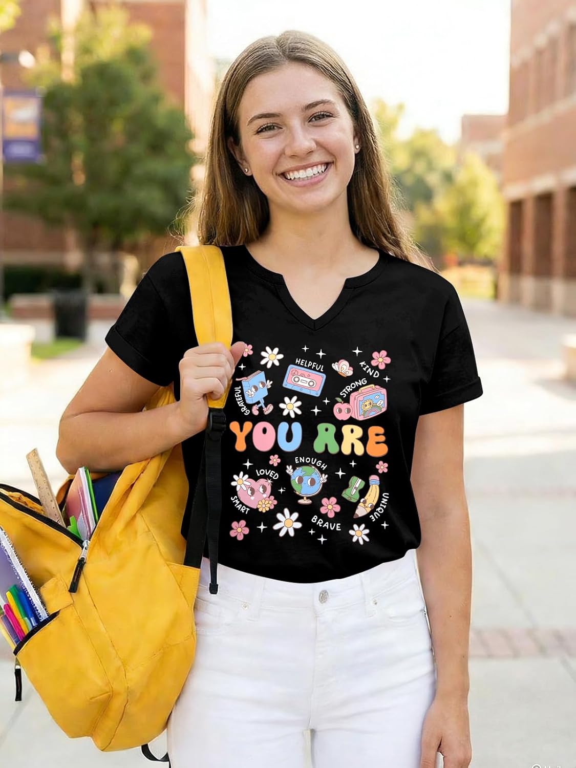 Teacher Shirts for Women Teacher Life Tshirt Cute Special Education Tee Inspirational Tops - Image 4