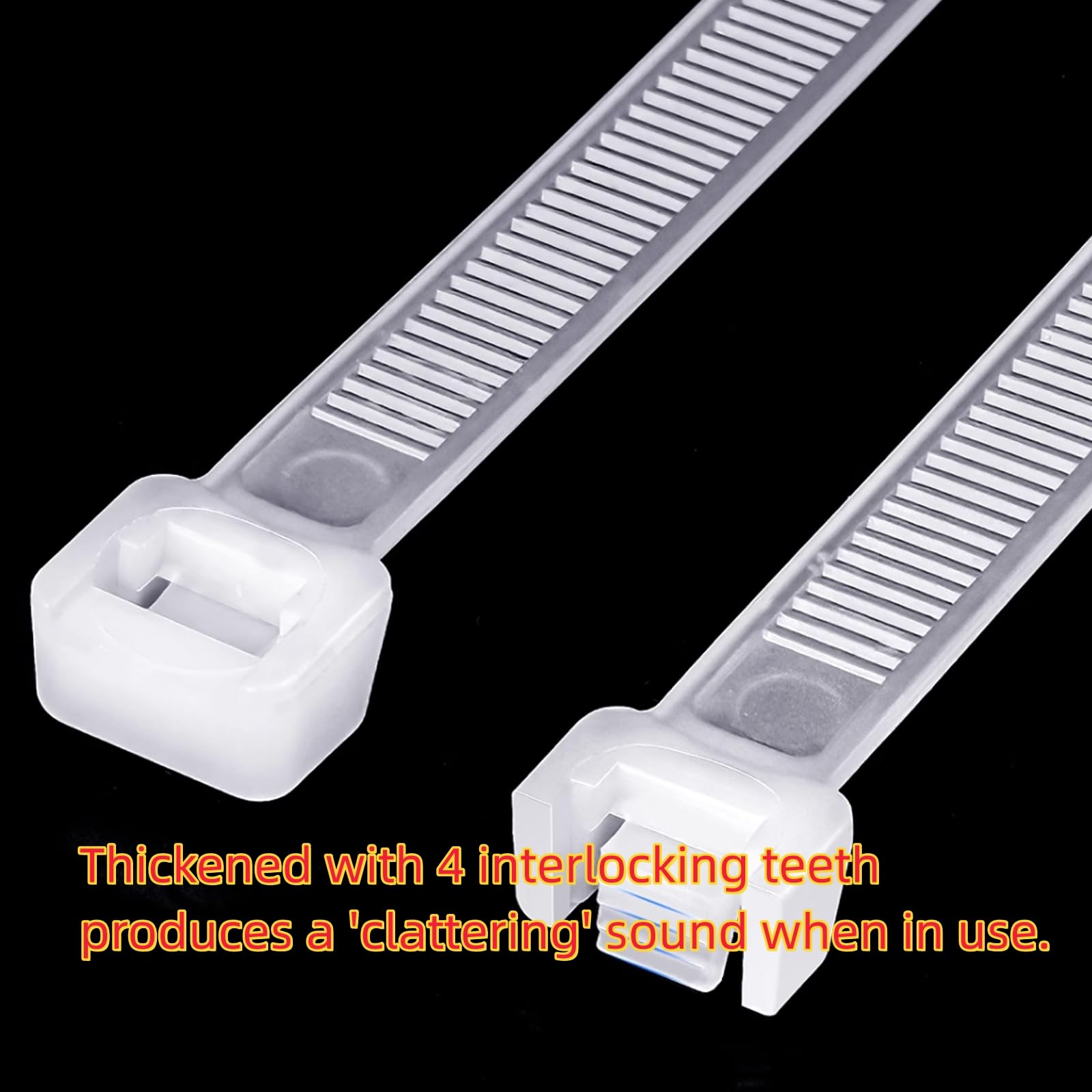 SourceTon - Juego De 300 Bridas Para Cables Ultra Fuertes De 0.2 Pulgadas De Ancho Y Soportes De Brida Para Cables, 100 Bridas De 8 Pulgadas, 100 Bridas Para Cables De