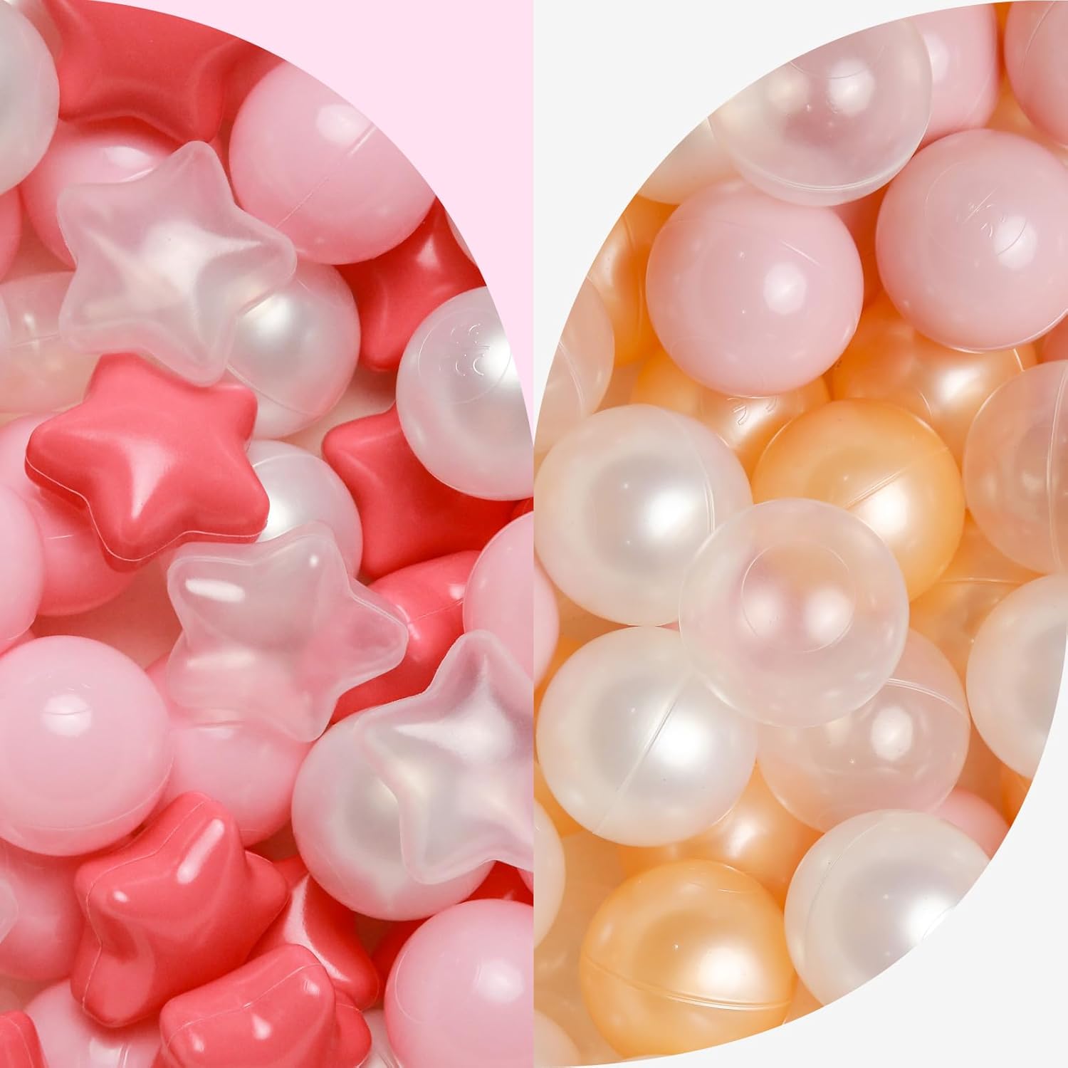 TRENDPLAY Ball Pit Balls - 2.2inches 200 Balls- Crush Proof Plastic Children's Toy Balls Macaron Ocean Balls for Birthday Party Games Pool