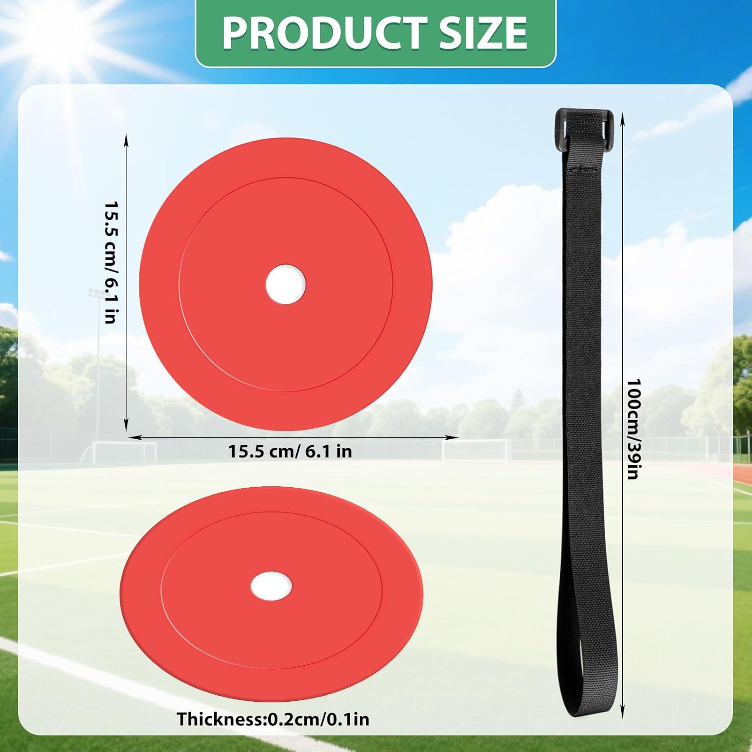4 pieces football goal goal, 15 cm round target net football goal with adjustable 100 cm strap, premium football goal corner targets for shooting accuracy improvement, goal wall shooting (round)