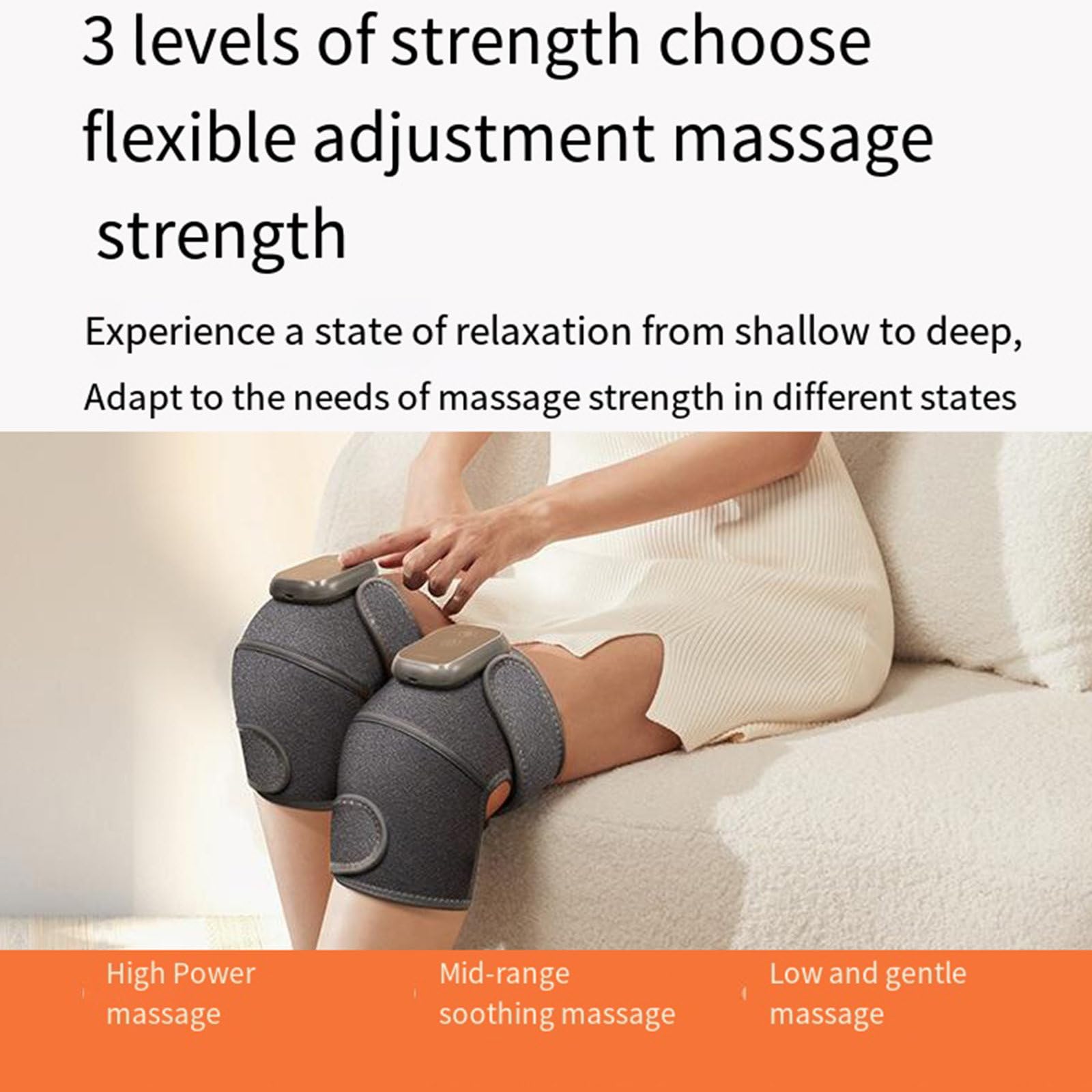 Masajeador de rodilla inalámbrico con calefacción para aliviar el dolor articular, artritis, calambres y dolor de menisco. Rodillera con vibración eléctrica.