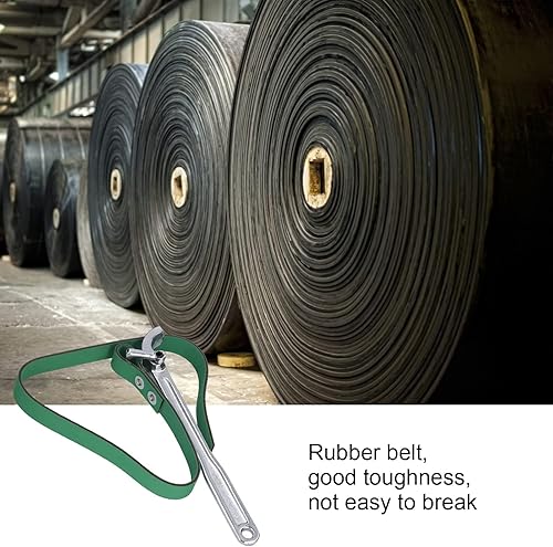 Miniatura 2 de Agatige Llave de cinturón, llave de correa de 11.2 pulgadas, llave de apertura de correa de filtro de aceite multiusos con correa ajustable de