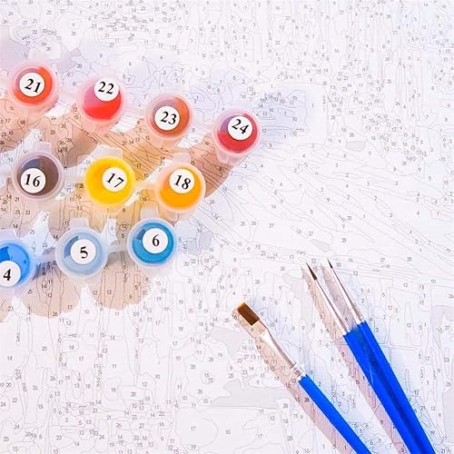 Miniatura 4 de Kit de pintura de caballo por números para adultos y niños, pintura por números, caballos, adultos, kits de pintura por números, manualidades sobre