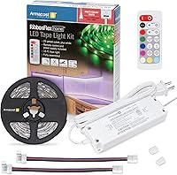 Vista 1 de Kit de luz de tira LED Armacost Lighting RibbonFlex Home 24V RGB+W cableado, multicolor, 4.9 m (423511)