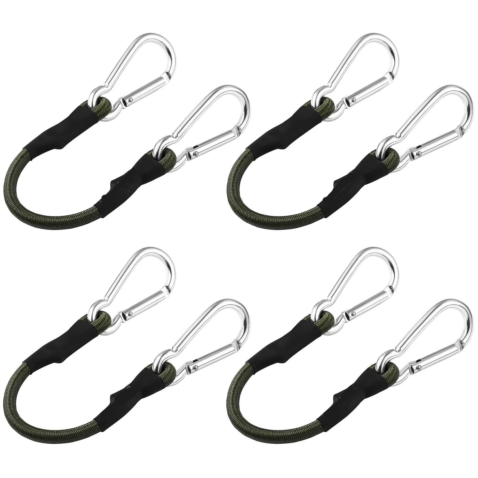 Cordons éLastiques avec Crochets Lot de 4 Sangles élastiques for Porte-vélos à cliquet, résistantes et résistantes pour Camping, BâChes