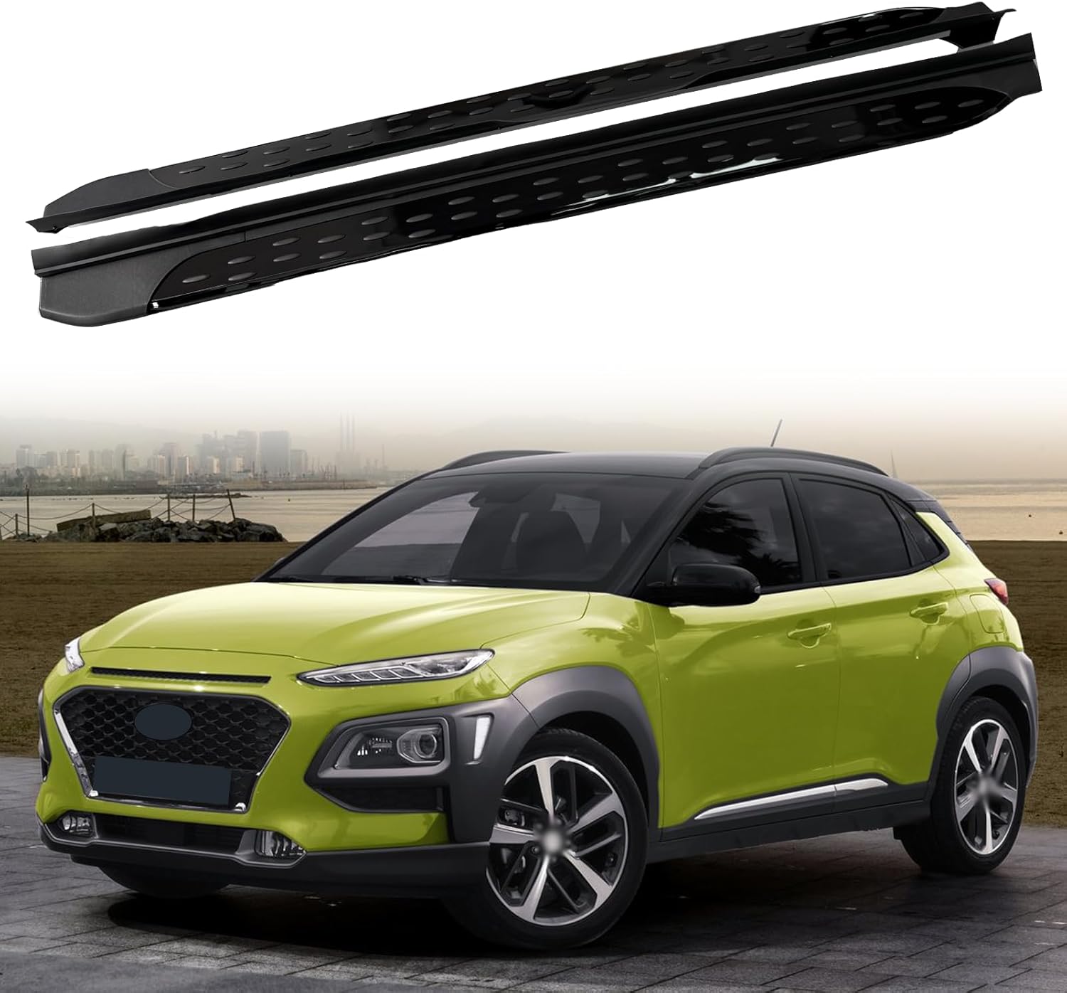Running Board Side Step Pedals Nerf Bar Fits for Hyundai Kona 2018-2022
