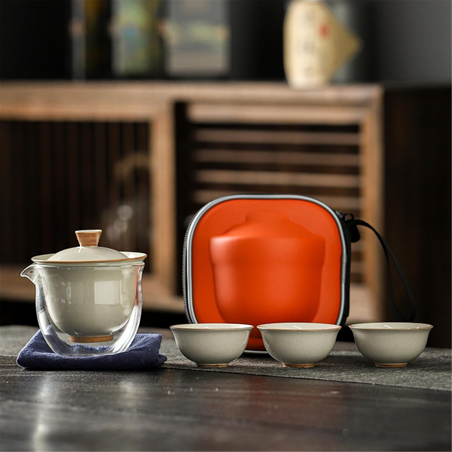 Traditional Chinese Ceramic Tea Set - Ideal for Tea Lovers and Special Occasions-set1