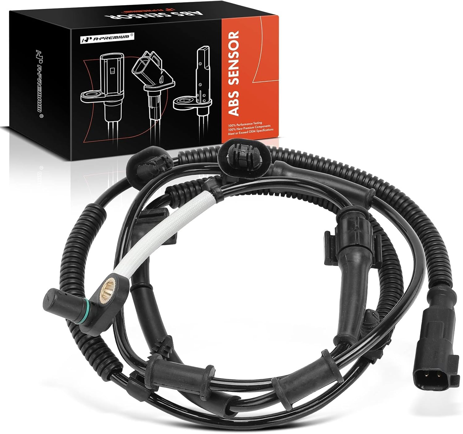 A-Premium Front ABS Wheel Speed Sensor Compatible with Ford F250 F350 F450 F550 Super Duty, 2017-2022 [With Monobeam Suspension] Front Driver or Passenger Side