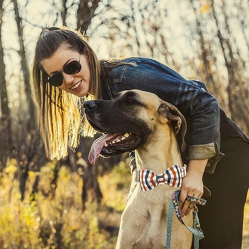 Miniatura 5 de Lionheart - Collar de lazo a cuadros, collar ajustable de Navidad para perros medianos