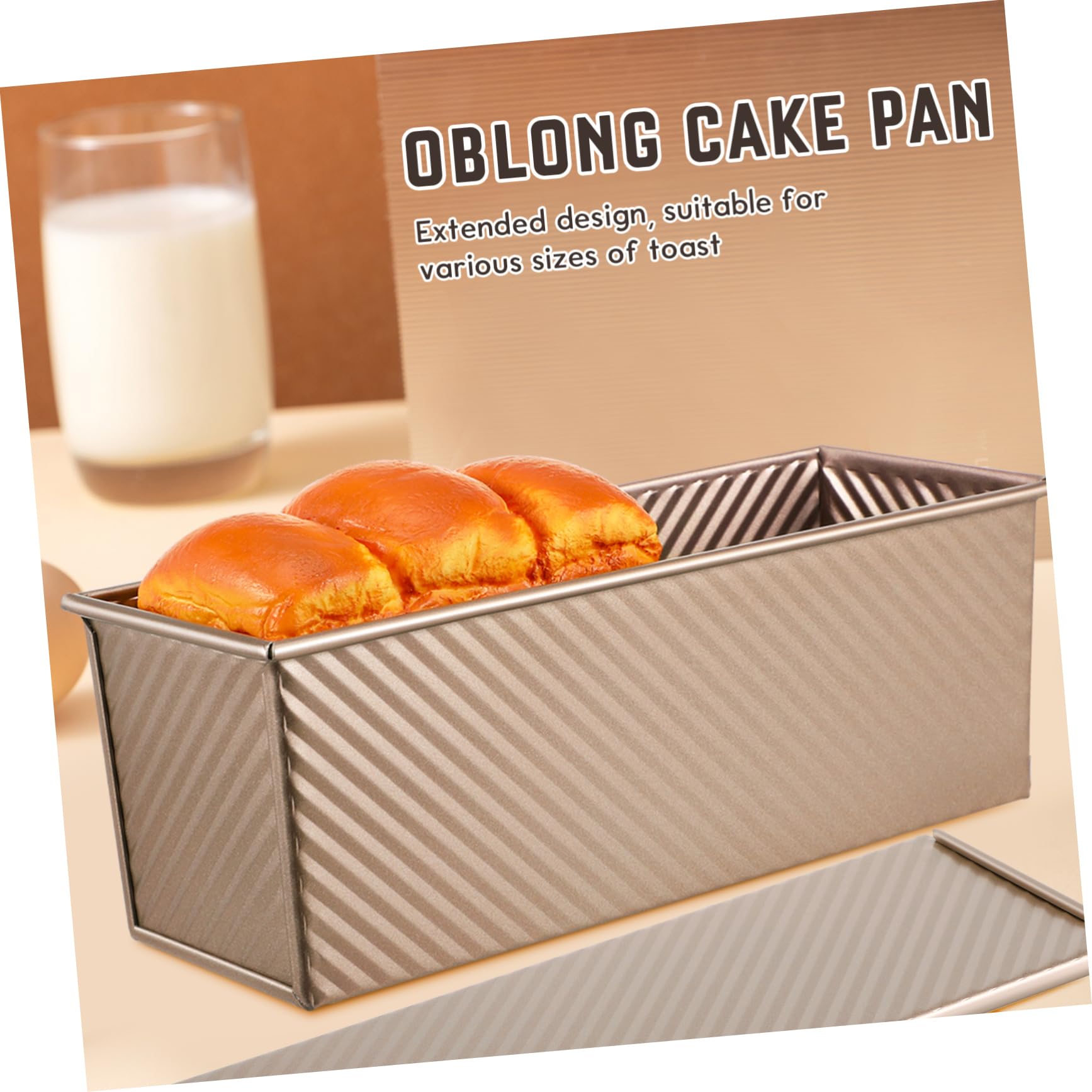 Ciieeo Moule à Pain Antiadhésif Grosse Taille 750g en Acier au Carbone avec Couvercle Pratique Cuisson Uniforme pour Pâtissiers Amateurs et Professionnels Usage Maison