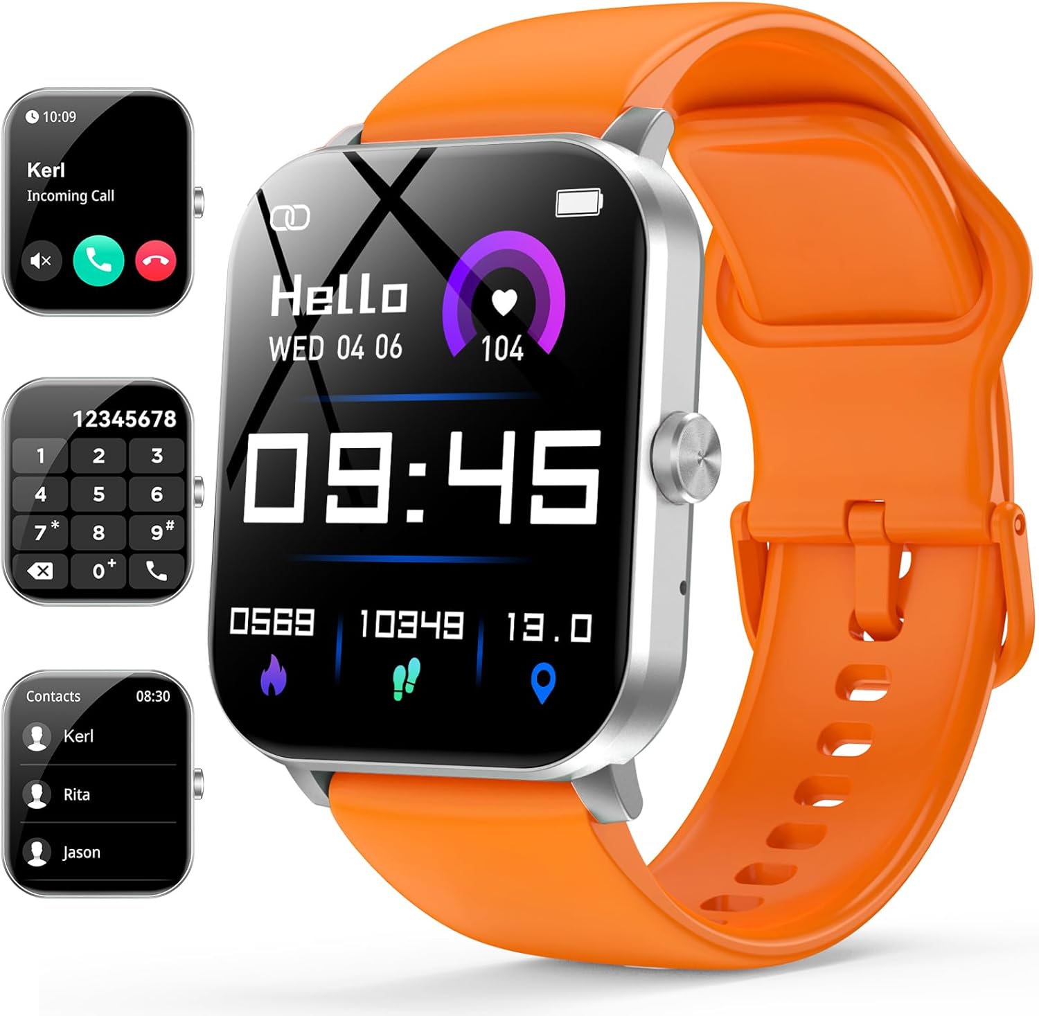 Smart Watch, 1.85″ Smartwatch for Men Women (Answer/Make...