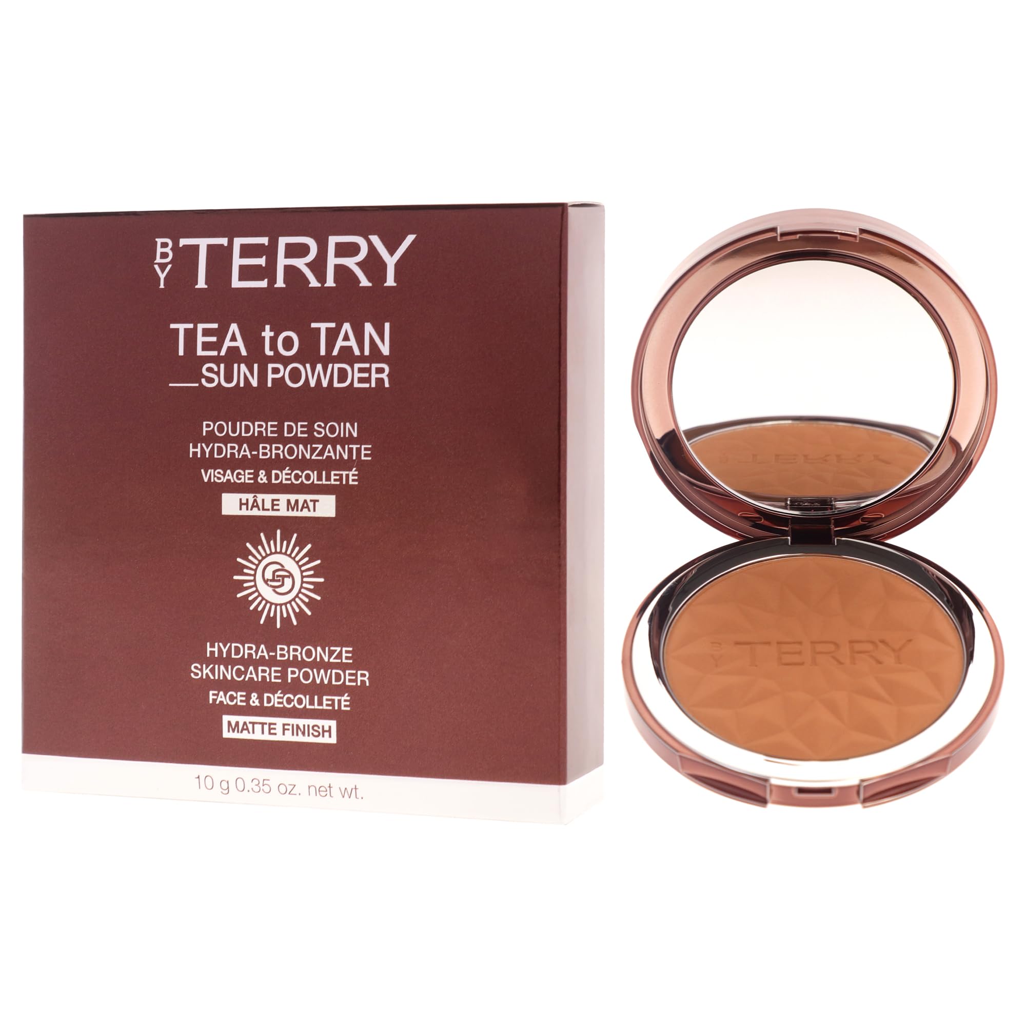 Tea To Tan Sun Bronzer Bronzer - Feuchtigkeitsspendendes und geschmeidiges Bronzing mit veganer Formel für Hautpflege, 2 Töne Medium Bronze