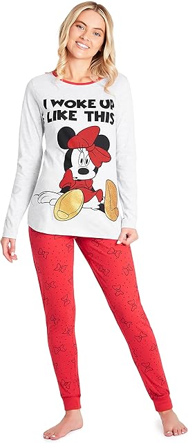 Disney Stitch damska piżama zestaw - bielizna nocna top i długie spodnie piżama zestaw wypoczynkowy dla kobiet i nastolatków S-XL Stitch prezenty