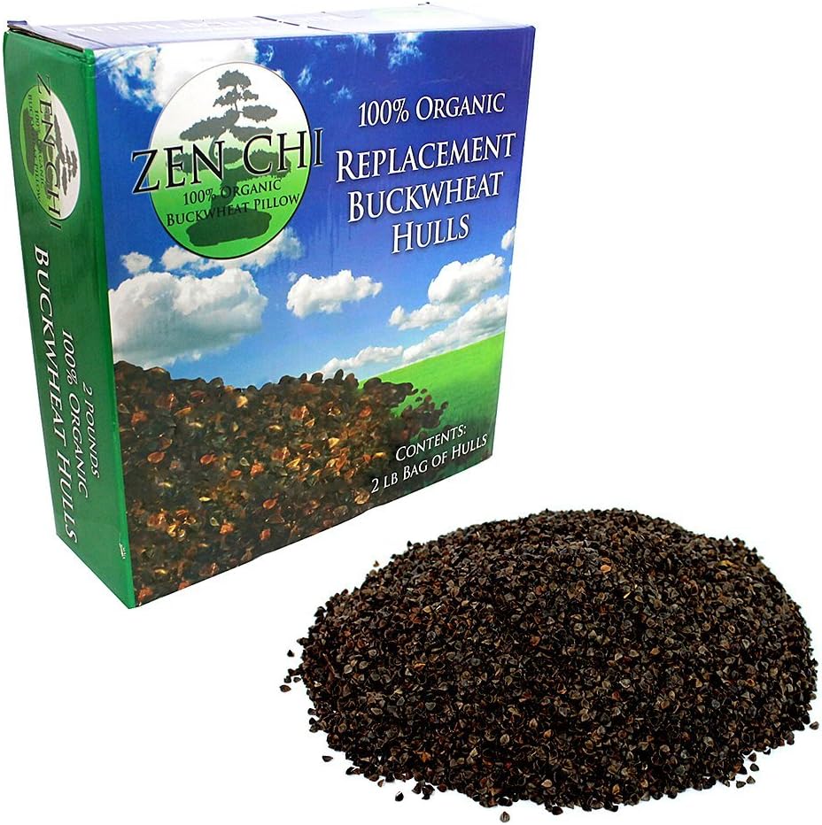 Buckwheat Pillow Replacement Hulls Zen Chi 100 Organic Premium Buckwheat Hulls 2 Lb Refill