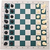 Vista 6 de Generic PVC Portable Chess Travel Portable Folding Chess Sets for Indooroutdoor Play Relaxation