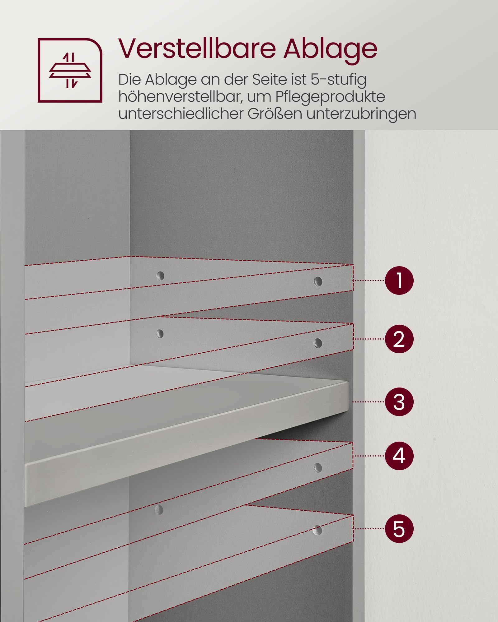 Vasagle Waschbeckenunterschrank – Bild 8