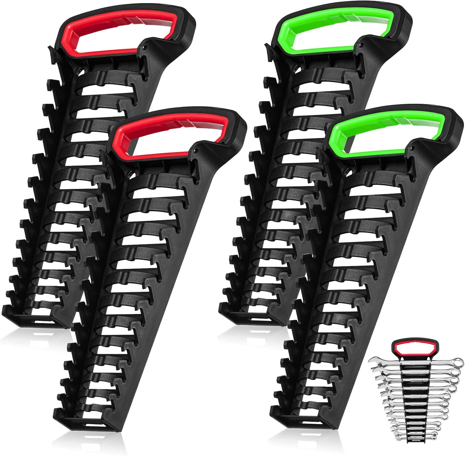 Gisafai 4 Pcs 48 Tool Gripper Wrench Organizer 5 x 11 In