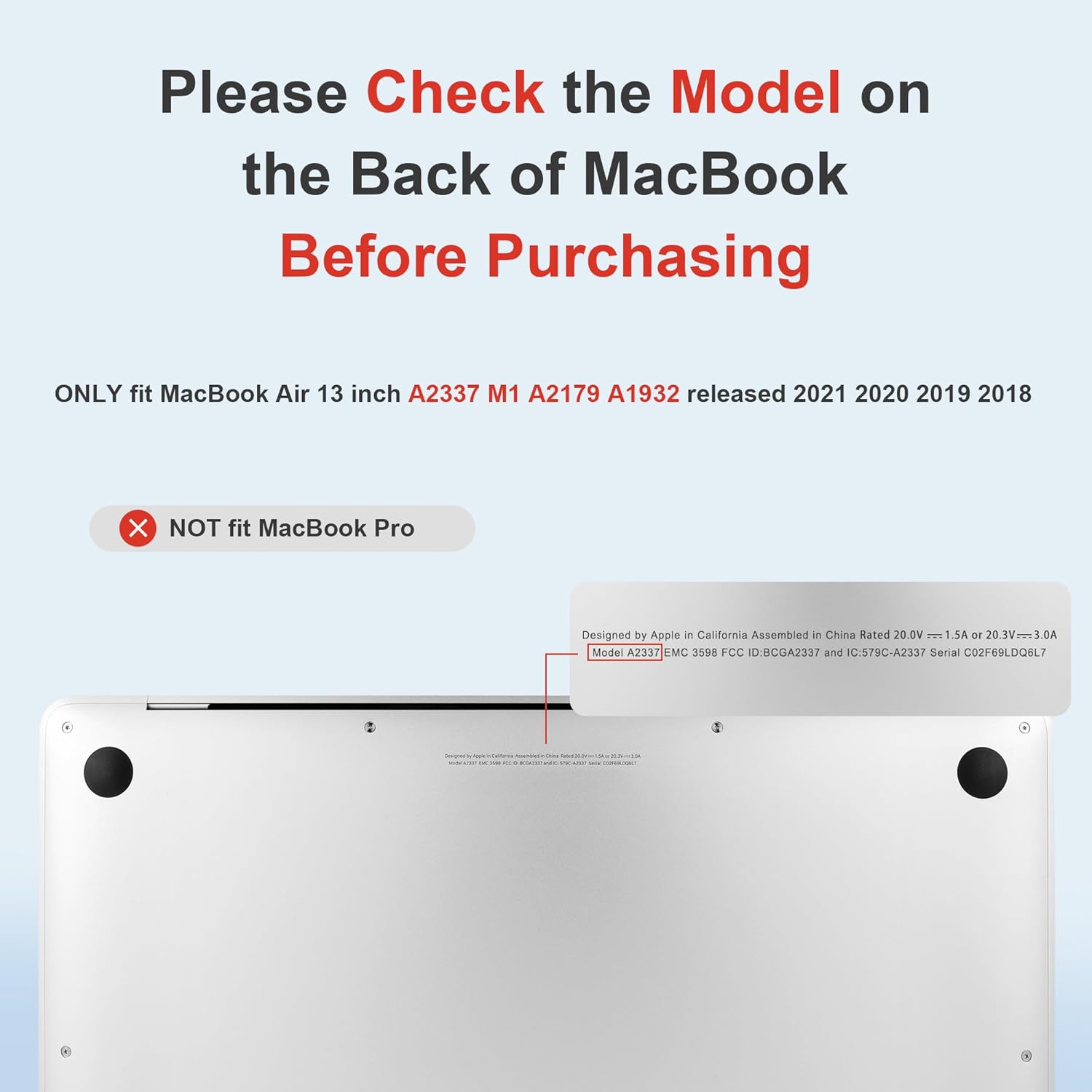 Designed for MacBook Air 13 inch Case 2021-2018 A2337 M1/A2179/A1932, Ultra-Thin Hard Shell Case for MacBook Air 13.3" with Keyboard Cover & USB Adapter & Webcam Cover, Abstract Flowers