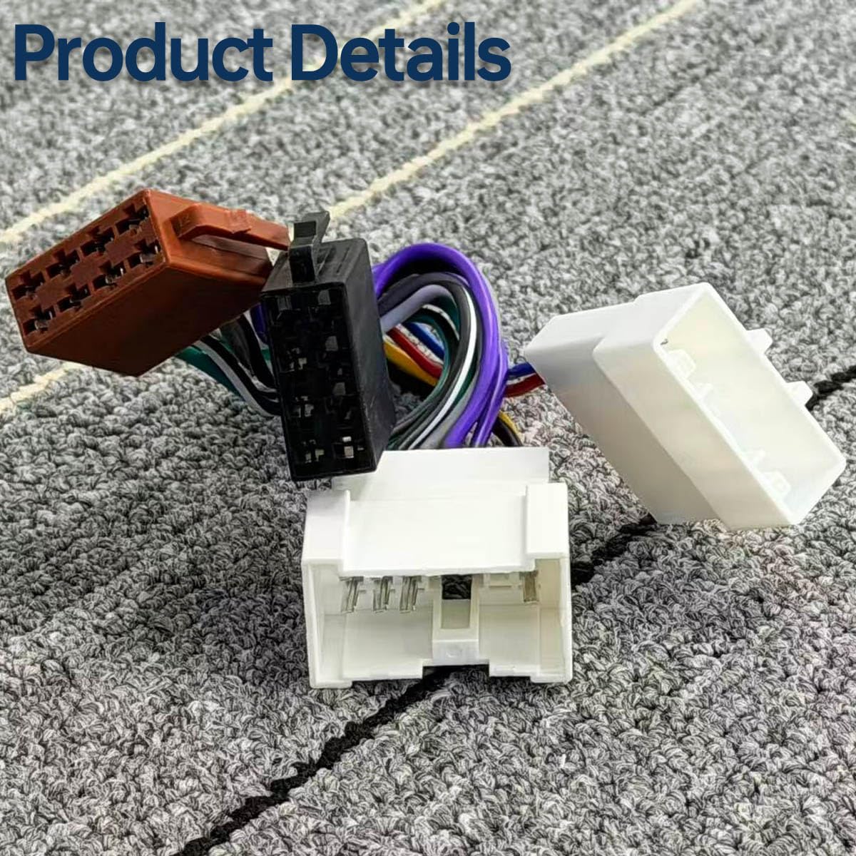 Adapter kabelowy do radia ISO wtyczka do samochodowego radia kompatybilny z Dacia od 2012, Renault od 2012, Mercedes Citan Smart od 2014, Opel Movano 16pol ISO Norm Adapter do radia