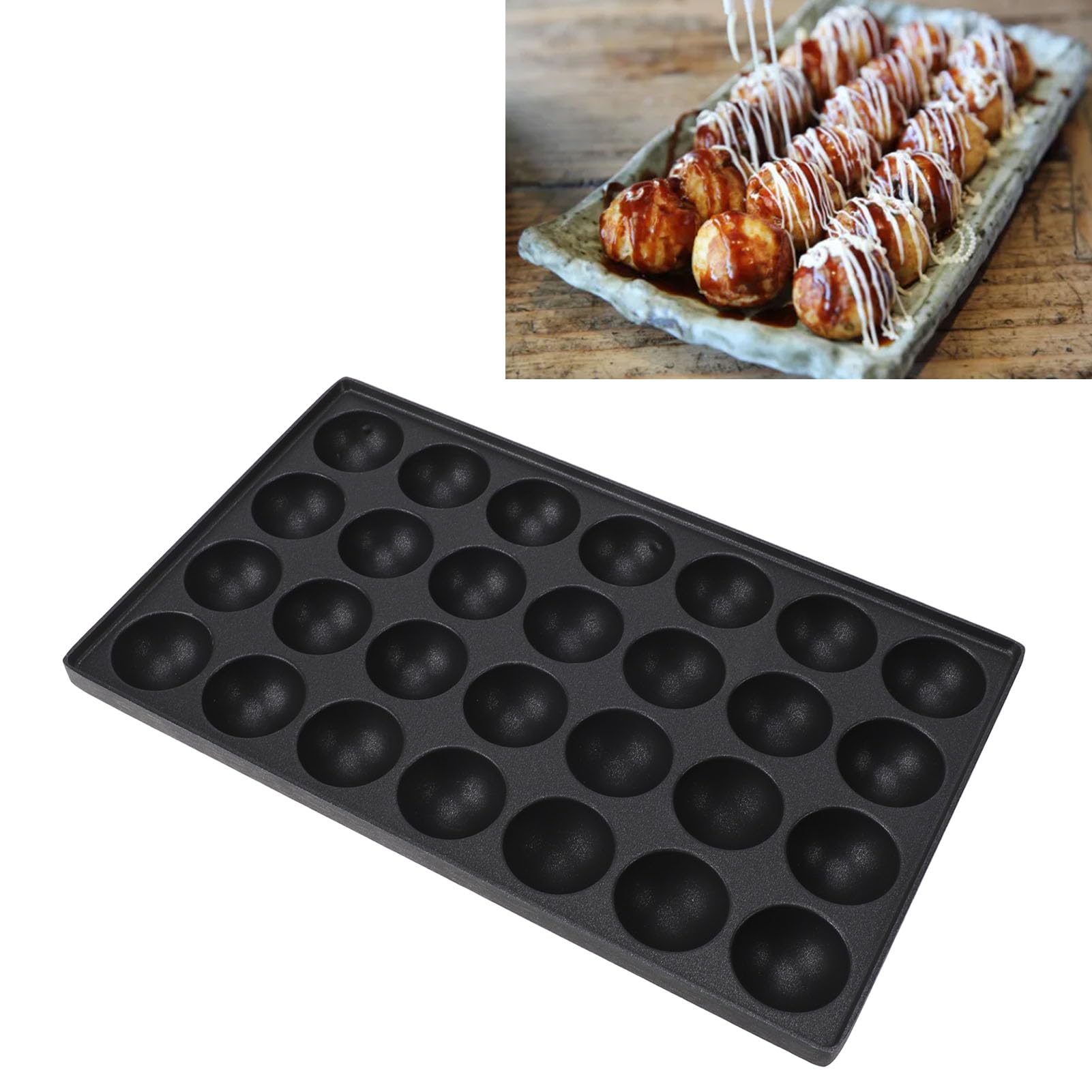 Macchina Takoyaki Elettrica - Piastra Antiaderente Per Palline Di Polpo
