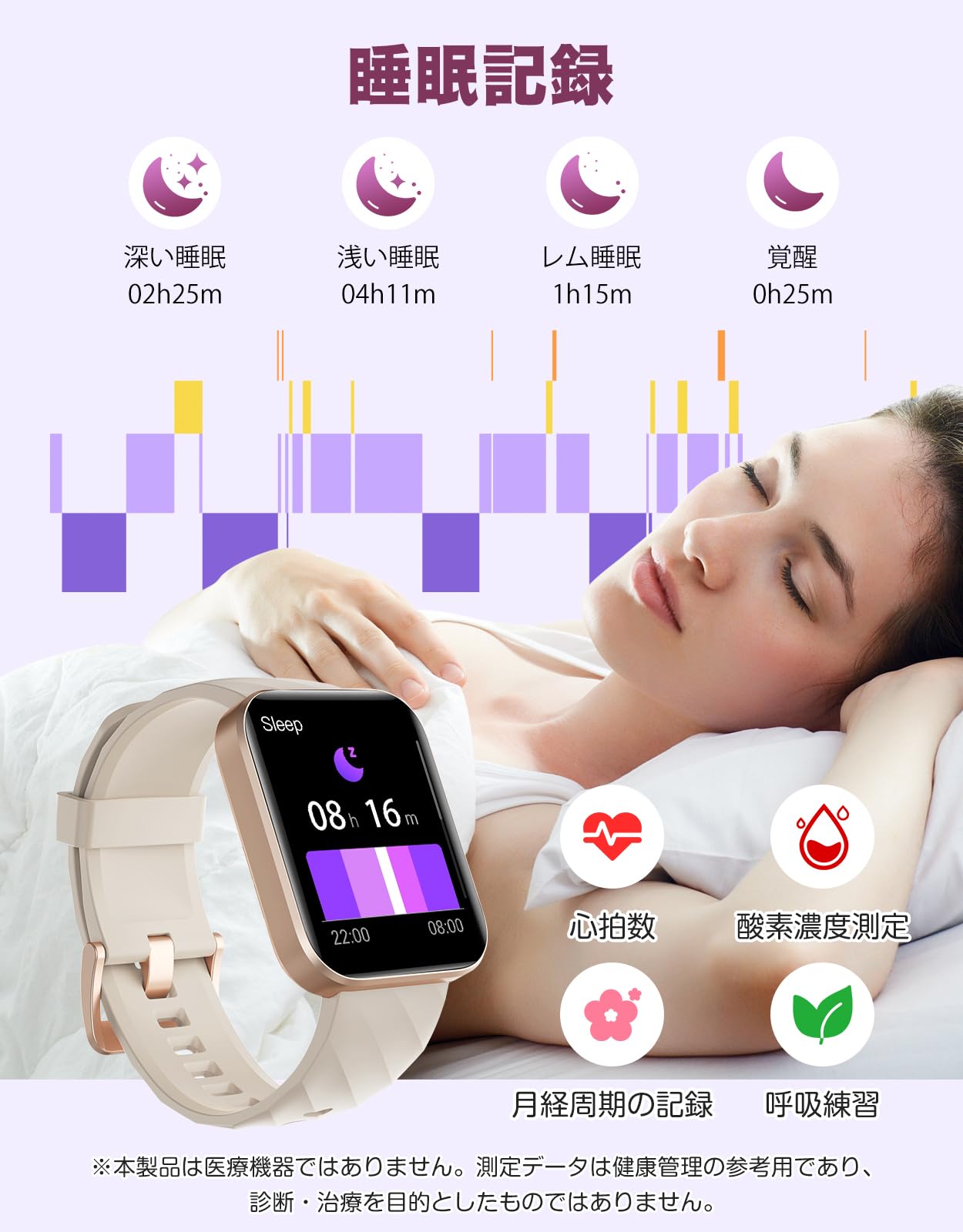 RUIMEN スマートウォッチ 通話機能付き 1.85インチ大画面