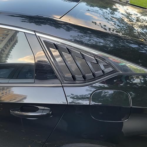 Vista 11 de Para Accord - Rejillas de ventana negras brillantes para Honda Accord Sedan 2018 2019 2020 2021 2022, 2 unidades Negro vidrioso